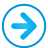 basic, blue, navigation, right icon