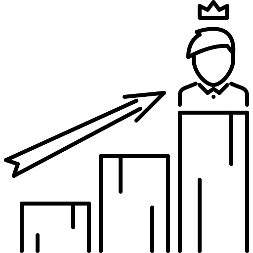 Career, Upward Trend, Ceo svg vector icon