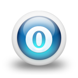 glossy,blue,orb icon