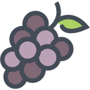 food, fruit, grape, grapes, healthy, juice, vegetable svg vector icon