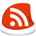 xmas,feed,red,rss,subscribe icon