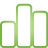 bar, basic, chart, green icon