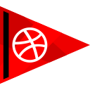 dribbble, media, online, social svg vector icon