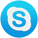 basic, blue, circle, logo, macos, round, shape, skype, skypeflat icon