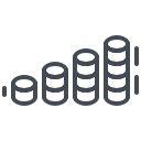 coin, economy, electric, electricity, money, saving svg vector icon