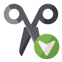scissors,down icon