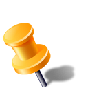 gps, location, needle, pin, push pin, thumbtack icon
