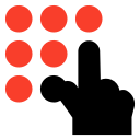 dialpad, keypad, phone, touch svg vector icon