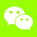 communication, instant, logo, messenger, network, social, wechat svg vector icon