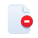 delete, document, file, filetype, paper, remove svg vector icon