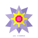 agua, kanto, pokemon, psiquico, psy, starmie svg vector icon