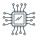 chip, hardware, microchip, processor, programming svg vector icon