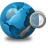 search, world icon