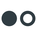 flickr, logo, media, social svg vector icon