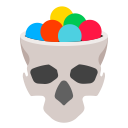 bonbon, candy, halloween, holidays, skull svg vector icon
