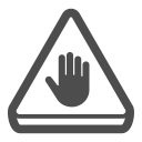 access denied, alert, no access, sign, stop svg vector icon