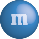 blue, chocolate, color, colour, m&m icon