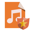 file,type,audio,shield icon