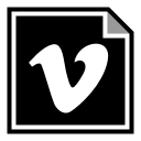 media, social, vimeo svg vector icon
