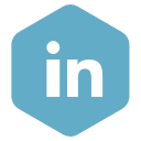 linkedin, logo, social svg vector icon