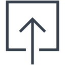 arrow, direction, up, upload svg vector icon