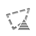 selection,polygonal,pyramid icon