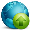 upload,ascend,ascending,increase,up,rise,globe icon
