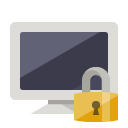 monitor,lock icon