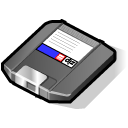 beos, disk, zip icon