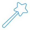 design, magic, magician, tool, wand svg vector icon