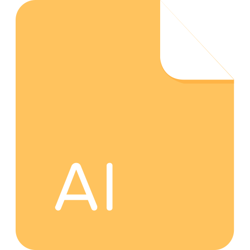 Ai svg vector icon