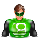 greenlantern, super hero, technorati icon
