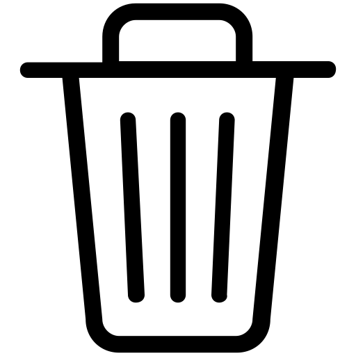 Delete svg vector icon