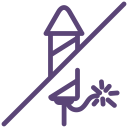 fireworks, no, not allowed, salut, sign svg vector icon