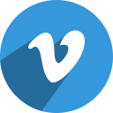 media, network, social, vimeo svg vector icon