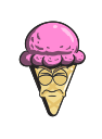 cartoon, cone, cream, emoji, ice svg vector icon