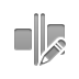 space,evenly,horizontal,pencil icon