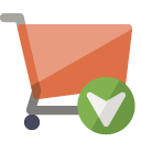 shopping,cart,down icon