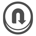 attention, road, sign, traffic, turn, u svg vector icon