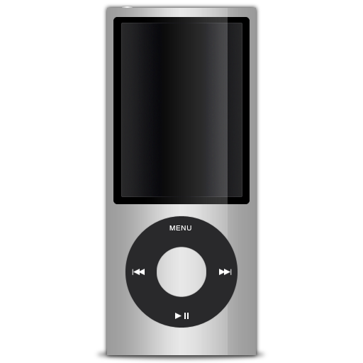 5g, ipod, nano, silver icon