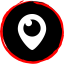 logo, media, periscope, social svg vector icon