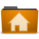 orange,user,home,folder,building,homepage,house,account,profile,people,human icon