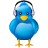 audio, bird, headphones, logo, music, social, social media, tweet, twitter, volume icon