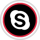 media, online, skype, social svg vector icon