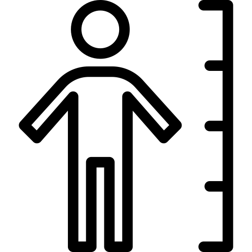 Height svg vector icon