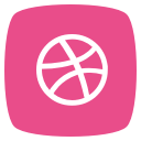 dribbble, media, social svg vector icon