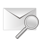 email, envelope, zoom icon
