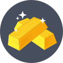 gold bars, gold bricks, gold ingots, gold pile, gold reserve svg vector icon