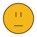 emoji, emot, face, sad svg vector icon