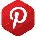 pinterest, social network svg vector icon